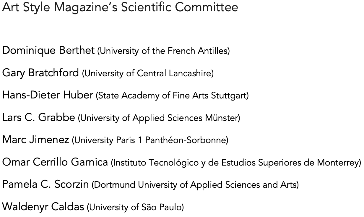 Art Style Magazine’s Scientific Committee